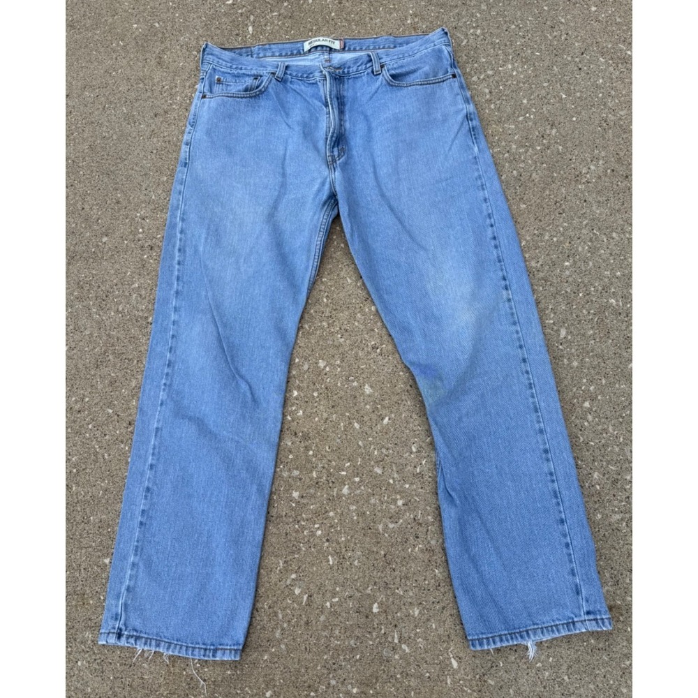 Levi's 505 Regular Fit Men's Jeans Light Wash Size 40x34‎ Made in 08 - Picture 2 of 16